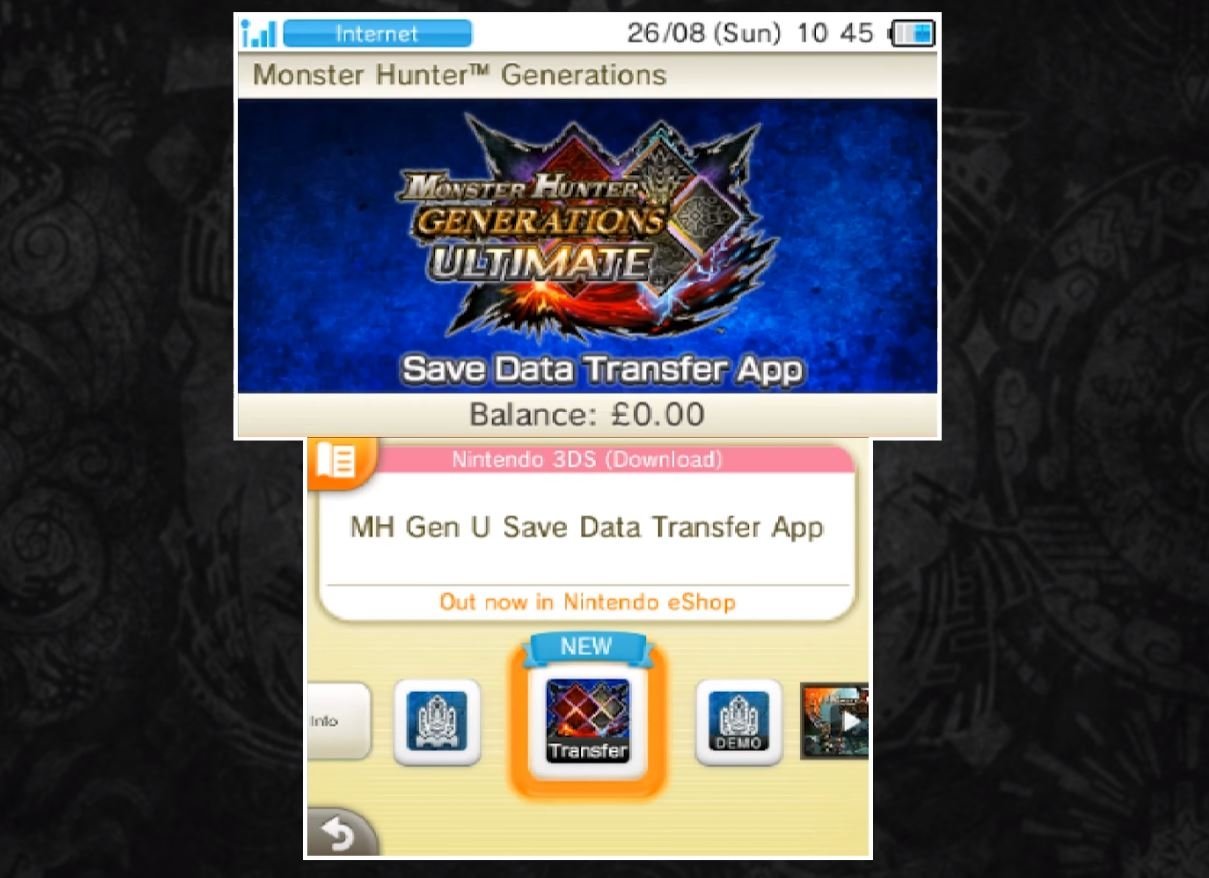 Cómo transferir tu partida de Monster Hunter Generations Ultimate de tu 3DS a la Nintendo Switch