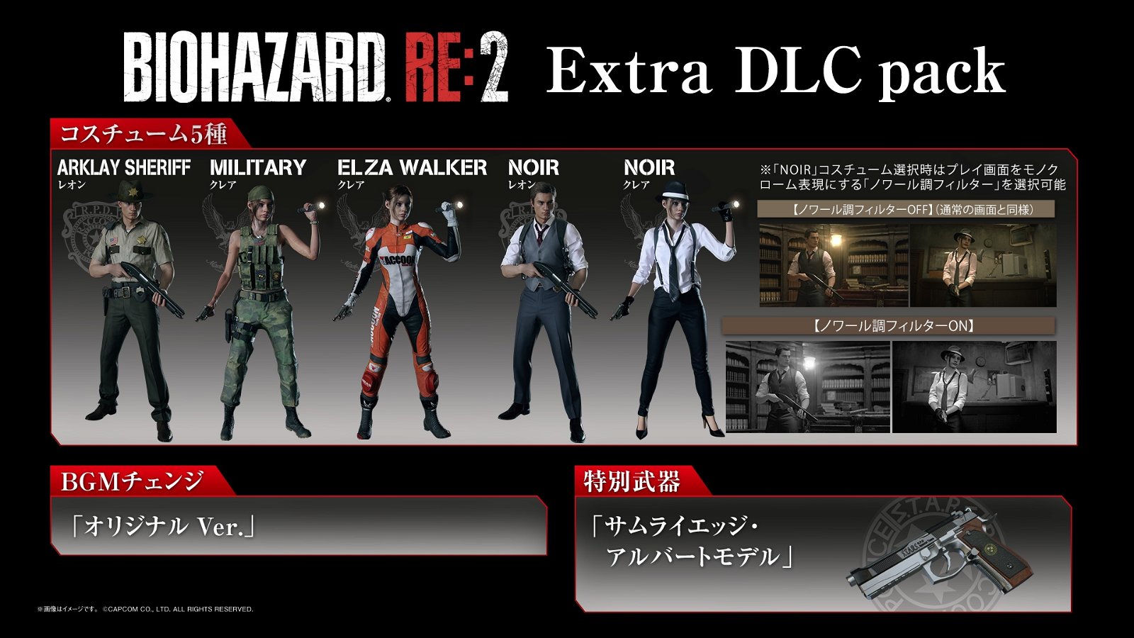 Resident Evil 2 Deluxe Edition incluye un traje que desbloquea un filtro