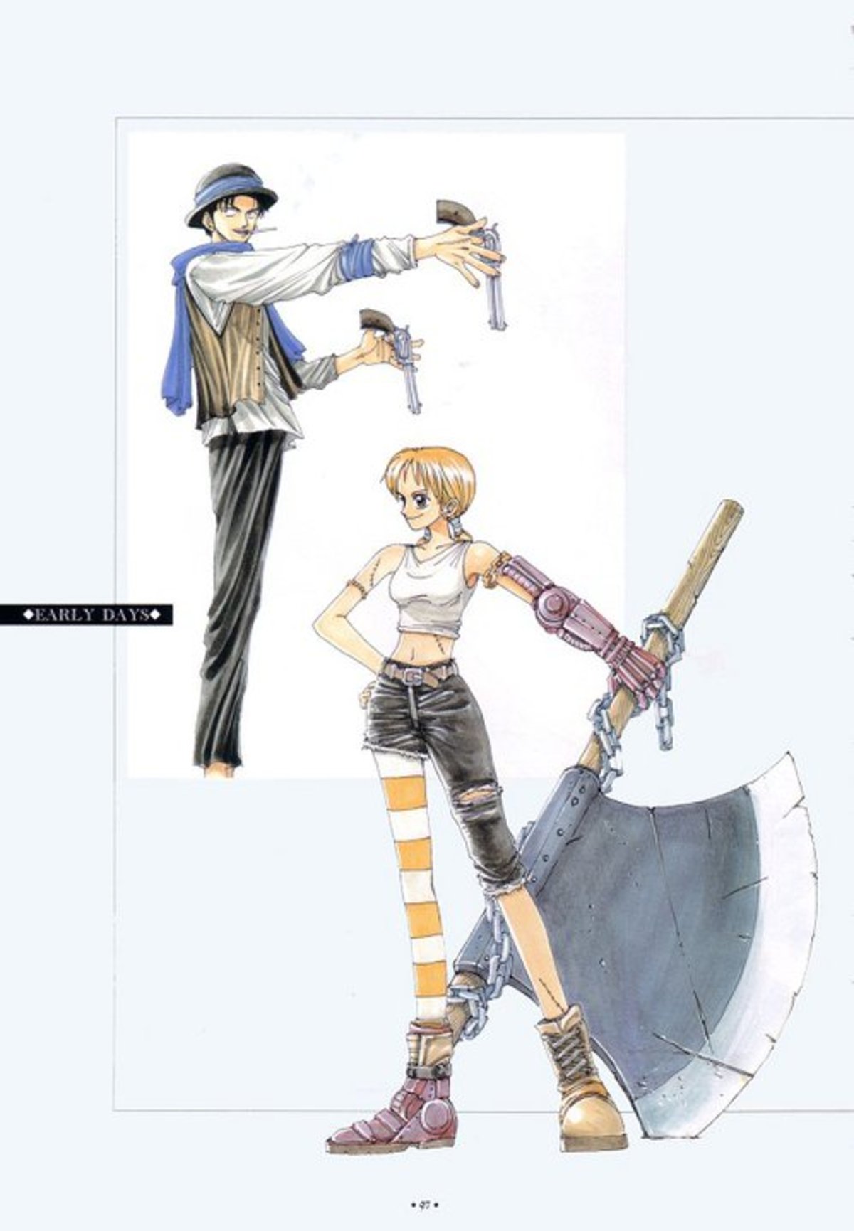 One Piece muestra el diseño original de Sanji y Nami