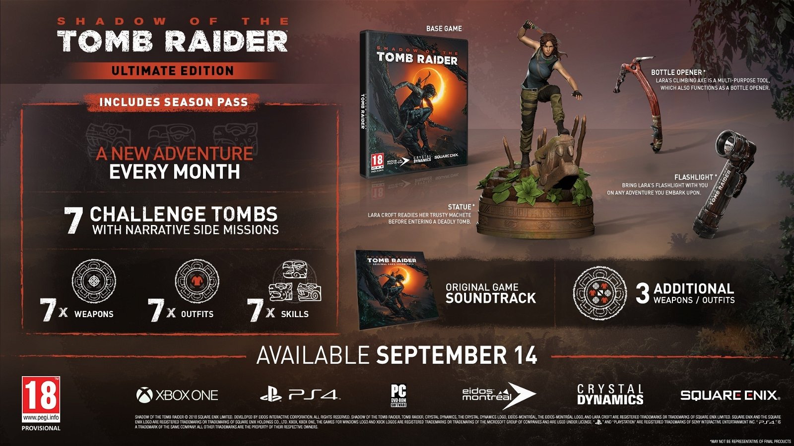 Shadow of the Tomb Raider hace oficial sus diferentes ediciones